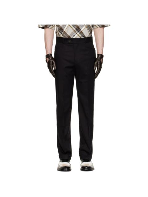 ERNEST W. BAKER SSENSE Exclusive Black Cuffed Trousers