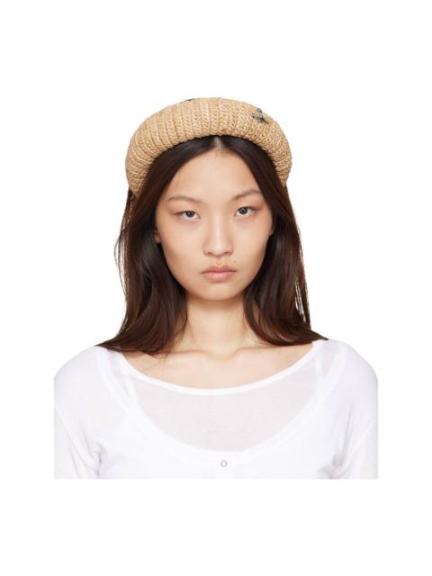 Vivienne Westwood Beige Raffia Hairband
