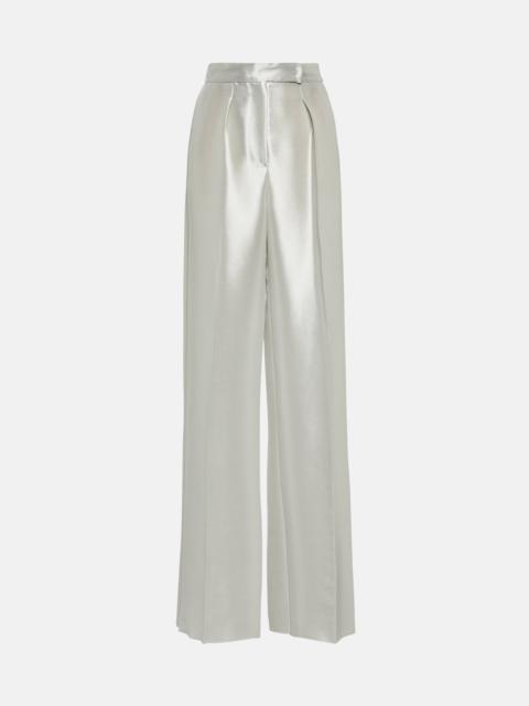 Bridal Tebano silk-blend pants