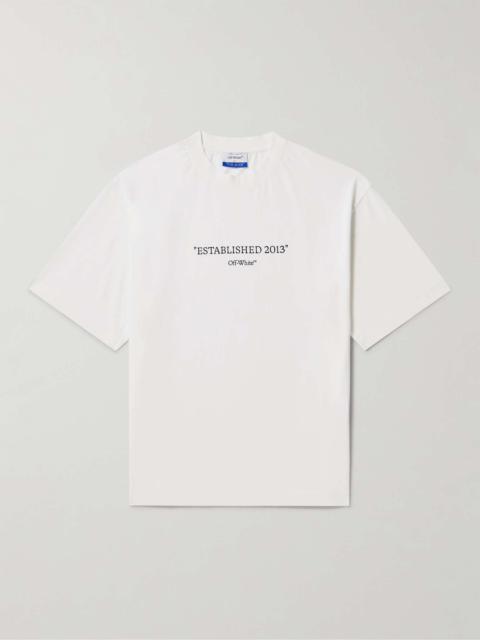 Off-White Printed Cotton-Jersey T-Shirt