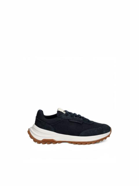 EMPORIO ARMANI Eagle club capsule collection suede sneakers