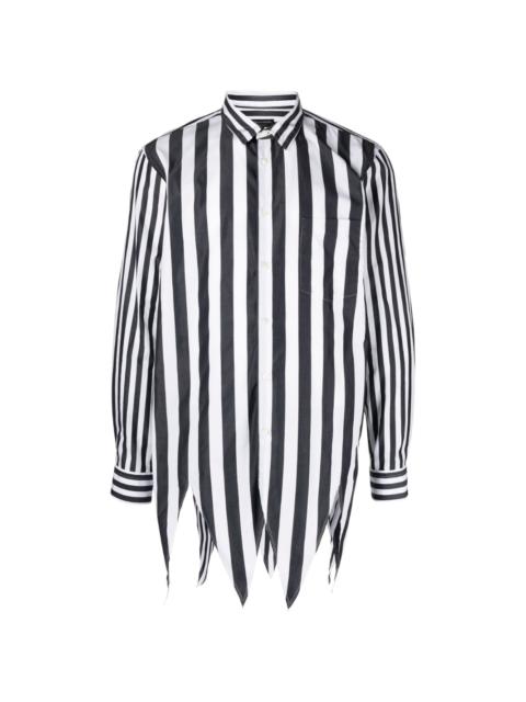 Comme des Garçons Homme Plus striped long-sleeve cotton shirt