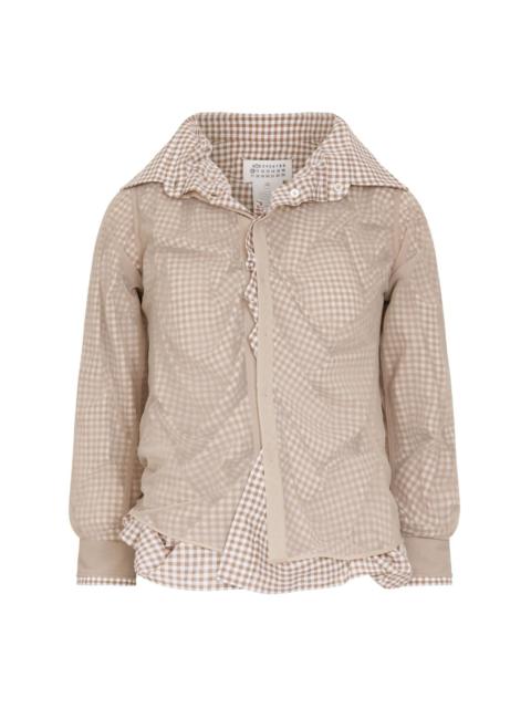 Maison Margiela checked cotton shirt