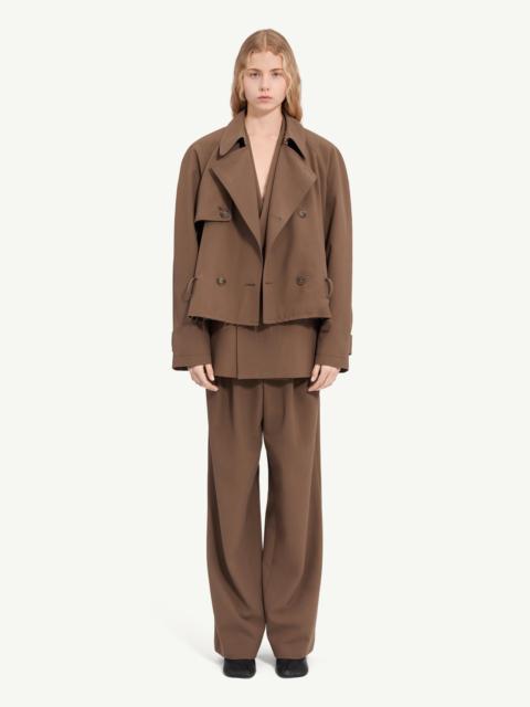 MM6 Maison Margiela Belted wool blend jacket