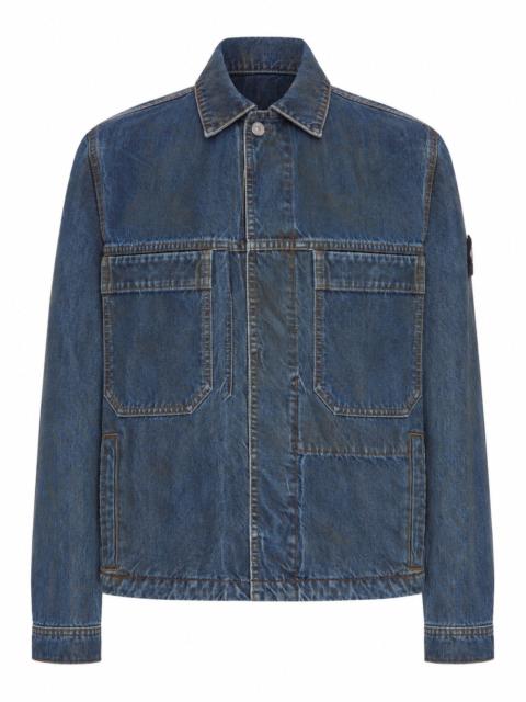 Stone Island DENIM OVERSHIRT WITH STONE ISLAND BADGE