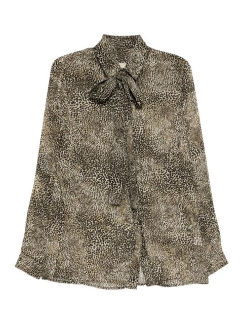 ELIE SAAB animalier-print shirt