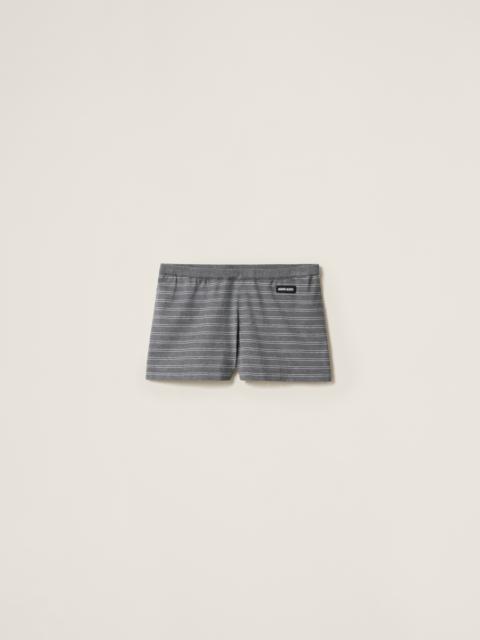 Miu Miu Striped jersey boxer shorts