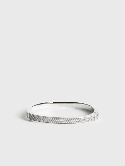 TOTEME Signature pavé bracelet silver