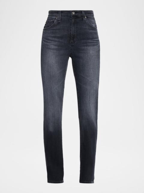 AG Jeans Mari Mid-Rise Slim Straight Jeans