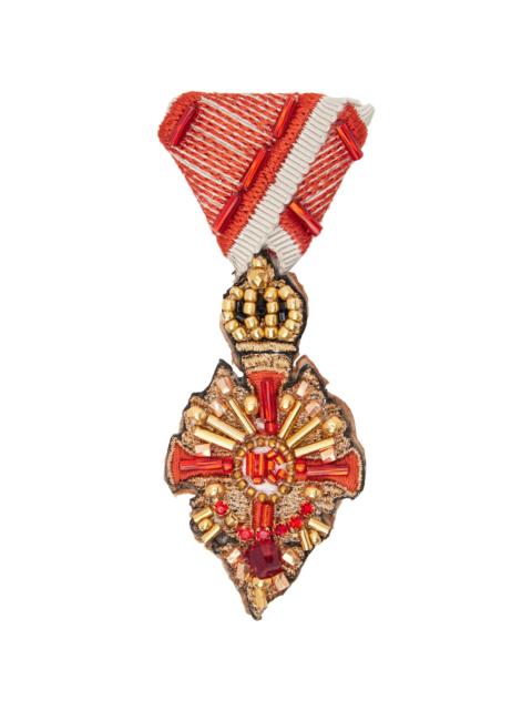 UNDERCOVER Red UC2E1X03 Crown Brooch