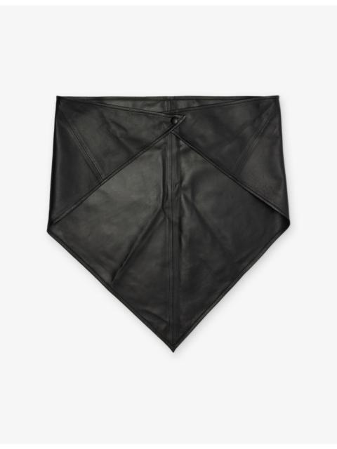 NOUR HAMMOUR Draped Leather Foulard
