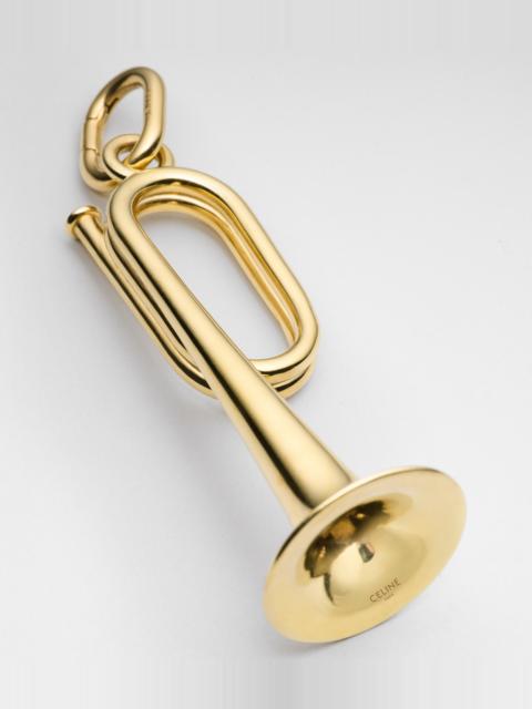 CELINE CHARMS TRUMPET IN BRASS WITH GOLD FINISH