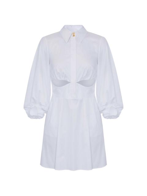 ELISABETTA FRANCHI cut-out balloon sleeve dress