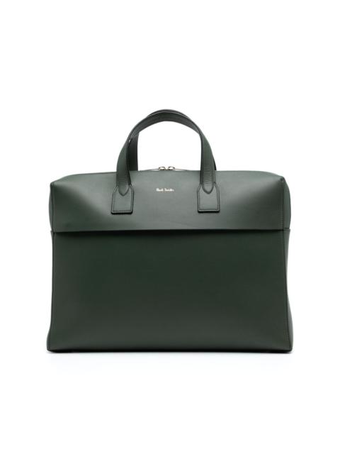 Signature Stripe leather briefcase