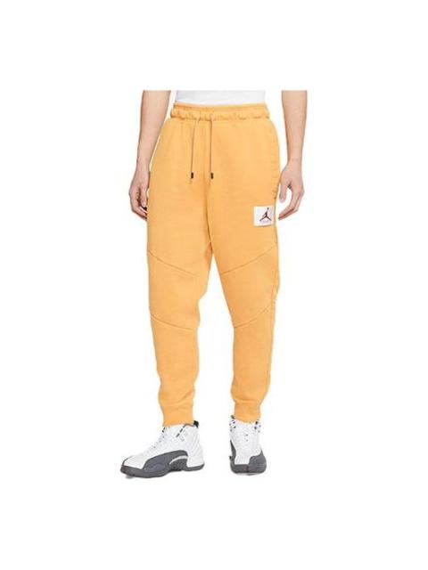 Jordan Air Jordan Flight MENS Casual Fleeced Sports Pants Yellow CK6471-217