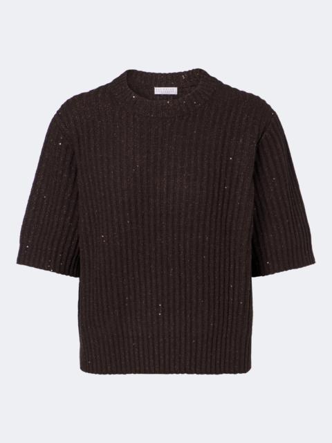 Brunello Cucinelli Ribbed-knit cashmere and wool-blend sweater