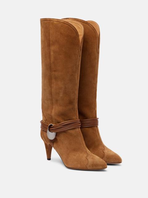 Isabel Marant Lestany suede knee-high boots