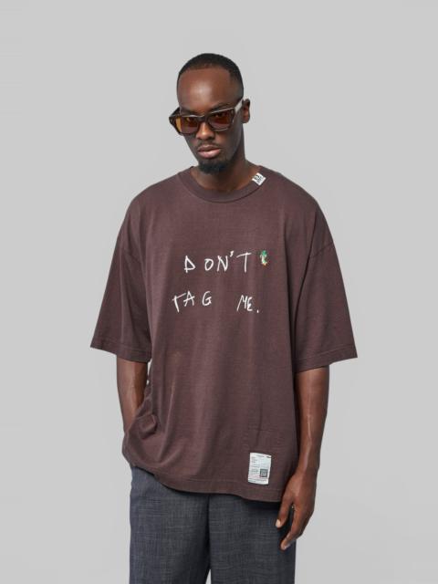Maison MIHARAYASUHIRO Don't Tag Me. Printed Tee