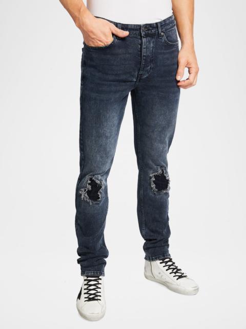 Ksubi Men's Chitch Slashed Slim-Fit Jeans
