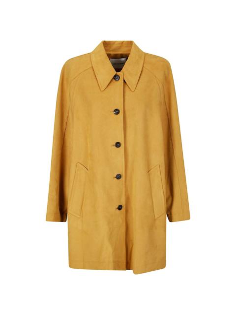 suede trench coat