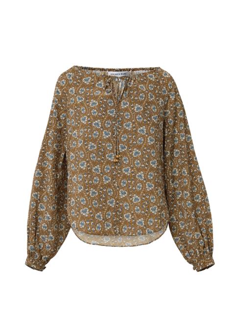 VERONICA BEARD RHOSEN FLORAL BLOUSE