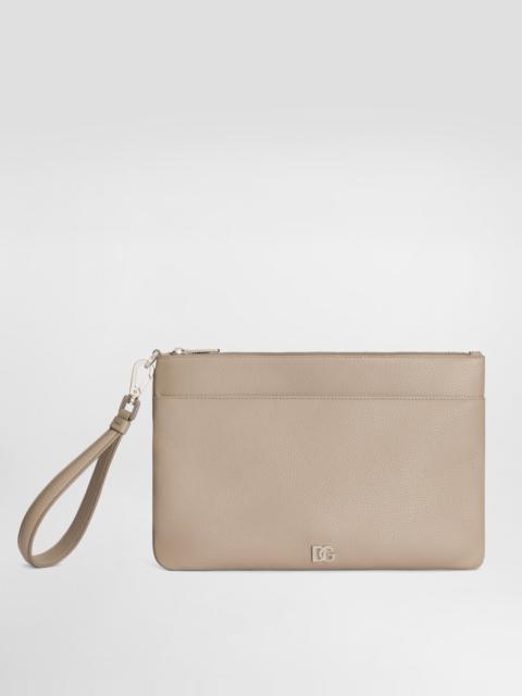 Dolce & Gabbana Calfskin toiletry bag with logo