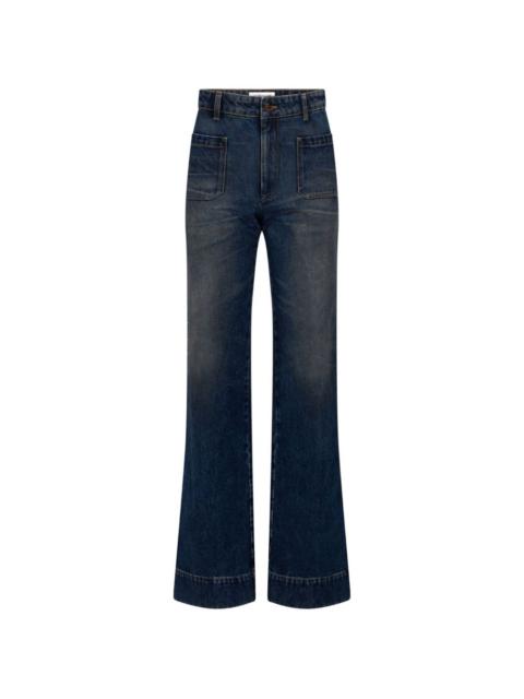 Victoria Beckham Alina patchwork-pocket jeans