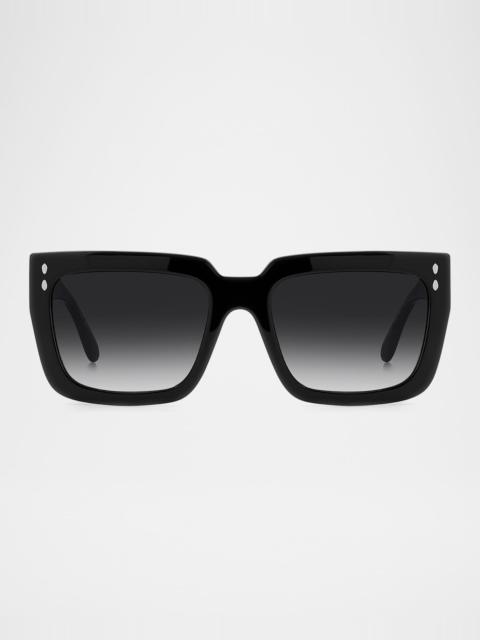 Isabel Marant Gradient Square Acetate Sunglasses