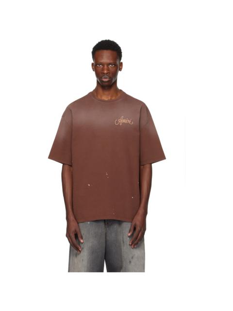 AMIRI Brown 'AMIRI Design Studio' T-shirt