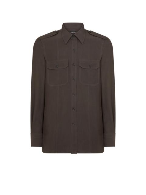 COTTON SILK MILITARY SHIRT