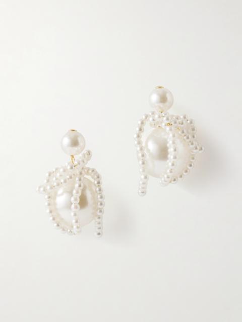 Completedworks Gold-plated Faux Pearl Earrings