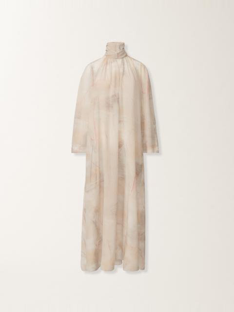 FABIANA FILIPPI Printed crepe de chine dress, butter