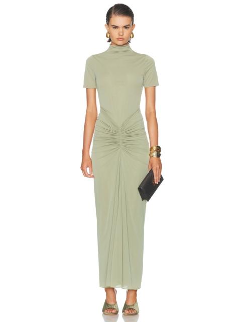long dress to a wedding as a guest Elegant Pleated A-Line Sleeve Chiffon Midi for Guests Ruffle Color Size:US 14 W Tulle Halter Dress | gender-girls