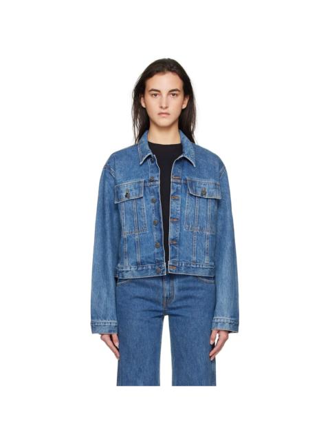 KHAITE Blue Saunder Denim Jacket