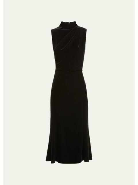 Shoshanna Audrey Sleeveless Velvet Dress