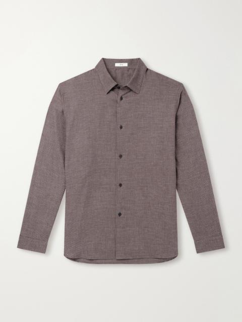 ATON Checked Cotton and Yak-Blend Shirt