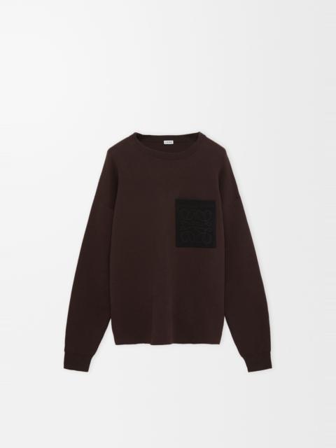 Loewe Anagram pocket sweater in cotton blend