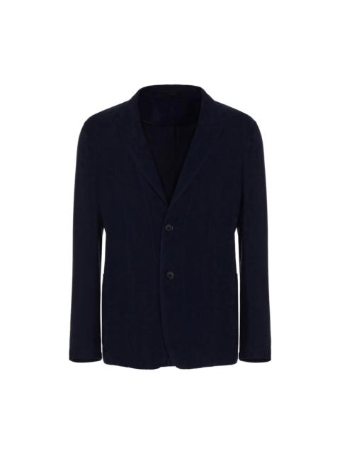 GIORGIO ARMANI Deconstructed Cupro Jacket