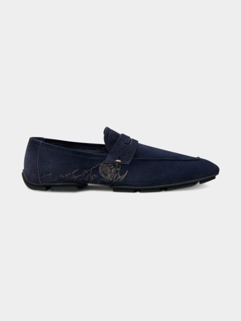 Berluti Men's Lorenzo Suede Driving Shoes