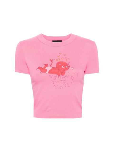 We11done Doodle Monster-print T-shirt