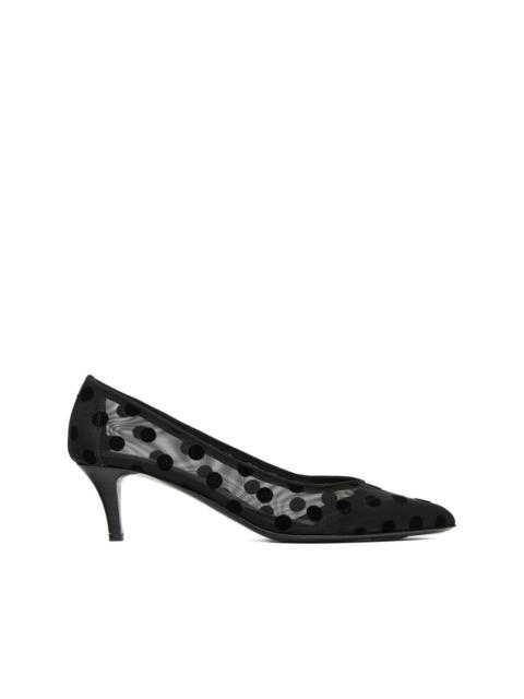 Isabel Marant Peleo polka-dot mesh pumps