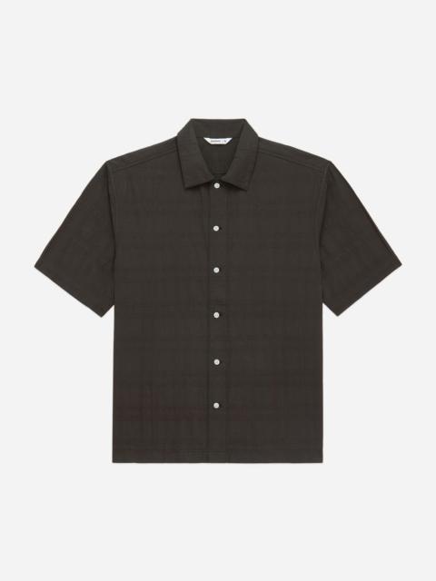 3sixteen Short Sleeve Work Shirt - Ink Grid Dobby