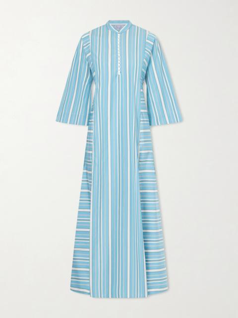 Thierry Colson Rachel Striped Cotton-poplin Kaftan