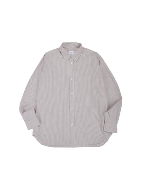 NORSE PROJECTS Espevik Fine Oversize Shirt Walnut