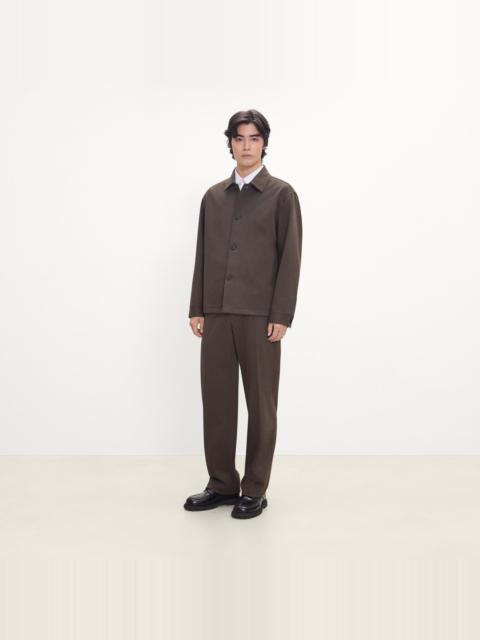 Theory Shirt Jacket in Knit Twill