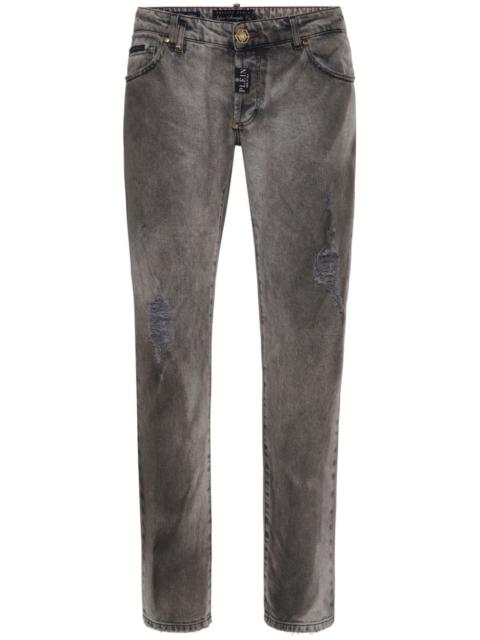PHILIPP PLEIN low-rise straight-leg jeans