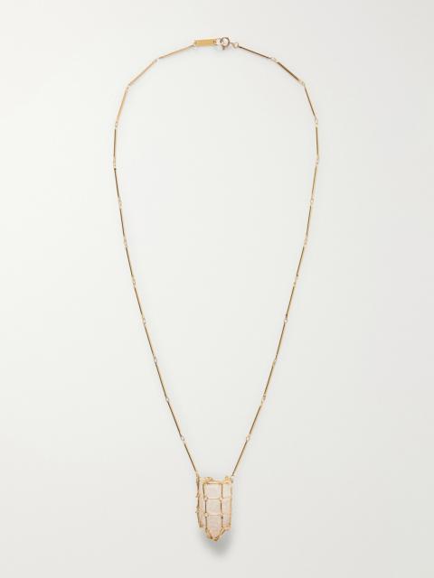 Isabel Marant Gold-tone Crystal Earrings