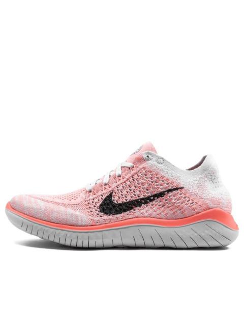 シューズ NIKE - Women&#39;s NIKE Free RN Flyknit2018 Nike Women's Free Run Flyknit 2018 White Running Shoes
