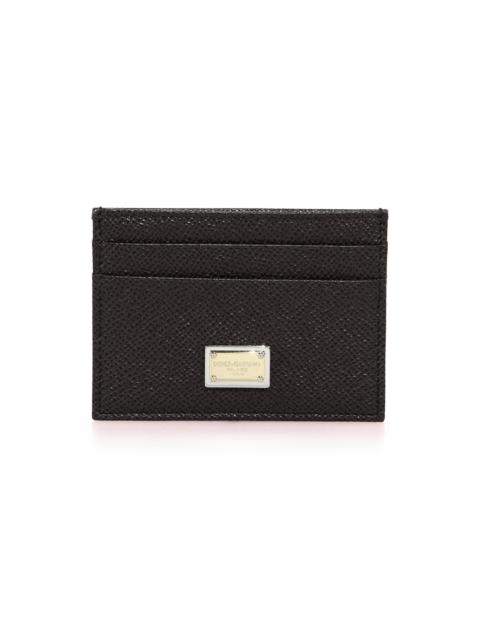 Dolce & Gabbana Women's Leather Card Holder - Black