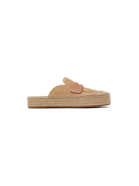 JW Anderson Beige Espadrille Loafers